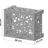 Cache climatiseur pour climatiseur ARTIST M Blanc en aluminium L86xP44xH68 cm