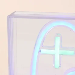 Cadre néon gamer console multicolore 23x13cm