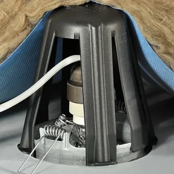 Capot de protection pour spot encastrés SpotClip-II HellermannTyton noir vendu par 3 pièces