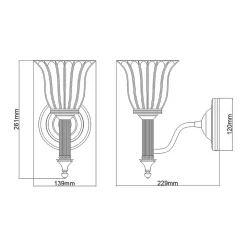 Carroll 1 lumière - Laiton poli
