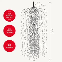 Cascade MicroLED Voie lactée Ivoire - 48 descentes - 720 microLED - Chromex