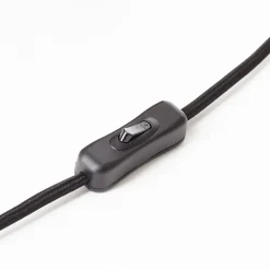 CHAUMONT Lampe à poser noir/bois aluminium/métal/bois -LED intégrée 7,5W - ampoule incluse