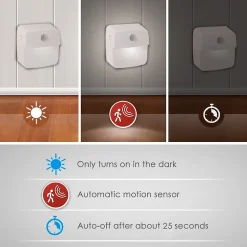 CHIC2 : lampe 2 LED à piles avec détecteur de mouvement