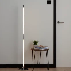 Éclairage au sol LED intégréevariable Eucrite1900lm 26W IP20 GoodHome argent