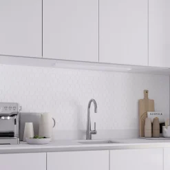 Éclairage d'angle sous meuble Fidalgo LED intégrée variation de blancs 60lm 1.3W IP20 L.9xH.1.1cm blanc GoodHome