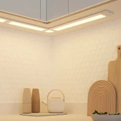 Éclairage d'angle sous meuble Fidalgo LED intégrée variation de blancs 60lm 1.3W IP20 L.9xH.1.1cm blanc GoodHome