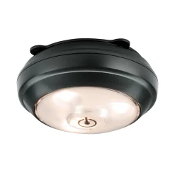 Éclairage d'armoire LED Pile ButtonLED interrupteur inclus 88mm 70lm 3000K gradable Anthracite