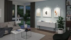 Éclairage de tableau LED Xana 2700K 420lm 230/24V 5,5W gradable Alu brossé