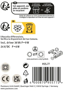 Éclairage de tableau LED Xana 2700K 420lm 230/24V 5,5W gradable Alu brossé