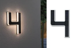 Éclairage Solaire Paulmann pour Numéro de Maison en Noir et Blanc Chaud - 0,20 W