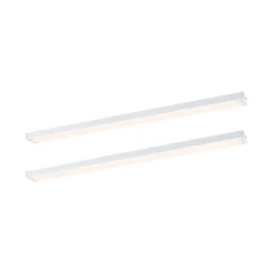 Éclairage sous-meubles LED Inline Kit d'extension 3000K gradable 2x4W 350x26mm 2x350lm 24V Blanc dépoli
