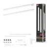 Éclairage sous-meubles LED Inline Kit de démarrage 3000K gradable 2x4W 350x26mm 2x350lm 230/24V Blanc dépoli