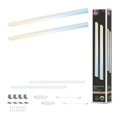 Éclairage sous-meubles LED Inline Kit d'extension Tunable White 2x4W 350x26mm 2x350lm 24V Blanc dépoli