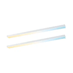 Éclairage sous-meubles LED Inline Kit d'extension Tunable White 2x4W 350x26mm 2x350lm 24V Blanc dépoli