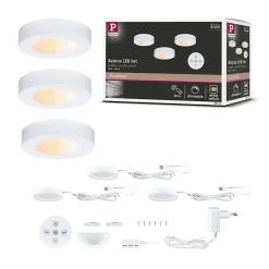 Éclairage sous-meubles LED Batuno 3x2,1W 70mm 3x180lm 230/24V Blanc
