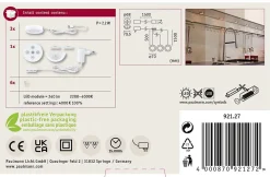 Éclairage sous-meubles LED Batuno 3x2,1W 70mm 3x180lm 230/24V Blanc