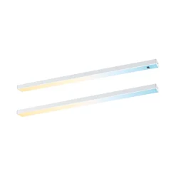 Éclairage sous-meubles LED Inline Kit de démarrage Tunable White 2x4W 350x26mm 2x350lm 230/24V Blanc dépoli