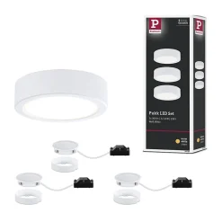 Éclairage sous-meubles LED Pukk 3x3,5W 65mm 3x210lm 230V rond Blanc
