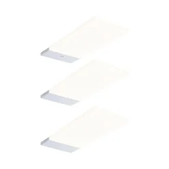 Éclairage sous-meubles LED Bredo Détecteur de proximité Kit de 3 3x2,5W 80x190mm 3x180lm 230/12V Argent