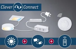 Clever Connect Panneau LED Flad Tunable White 6W Blanc dépoli