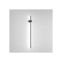 CLOCK Applique LED en aluminium 20W 3000K Perenz 97 cm Noir