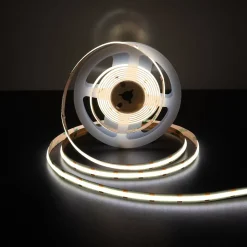 COB-LED-Stripe longueur 3 m, fonction CCT, en plastique clair/transparent, avec LEDs intégrées