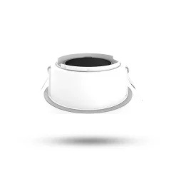 Collerette basse luminance - Carré/Rond - Blanc/Noir - Pour spot éCLAT II