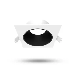 Collerette basse luminance - Carré/Rond - Blanc/Noir - Pour spot éCLAT II