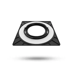 Collerette Carrée Inclinable Noir Pour Spot éCLAT II 82x82mm