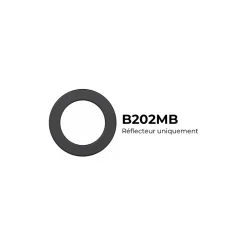 Collerette ronde orientable Noir mat pour LECCO - SOLUM - B202MB