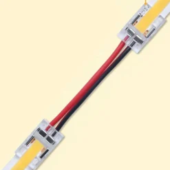 Connecteur à 2 têtes avec Fil pour Ruban LED COB 10mm - SILAMP