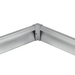 Connecteur d'Angle pour Profilé Aluminium Plinthe Couleur Argenté - SILAMP