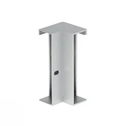 Connecteur d'Angle pour Profilé Aluminium Plinthe Couleur Argenté - SILAMP