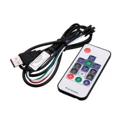 Contrôleur & Télécommande pour ruban Digital 5V RGB - SILAMP