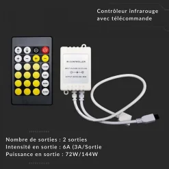 Contrôleur infrarouge 3en1 CCT avec télécommande - SILAMP