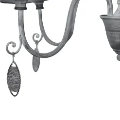 Couronne décorative noire d : 55cm 'Castellum'