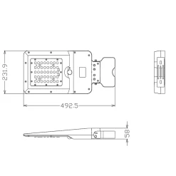 CRUISER M : projecteur à énergie solaire, 3000 lumens. Avec détecteur de mouvement