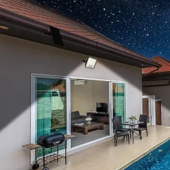 CUBE XL: Projecteur LED solaire de 9600 lumens. Avec PIR et panneau déporté