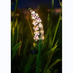 Décoration lumineuse solaire Métal : Violette