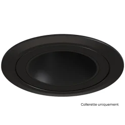 DECODAP Collerette adaptation plafond diam. 83mm Coloris Noir mat pour HYDRA - SOLUM - D102MB