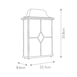 Demi lanterne Wexford 2 lumières