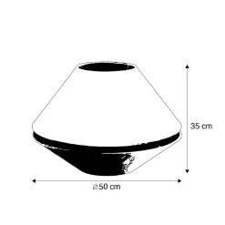 Double Abat-jour en Velours Vert avec Intérieur Or