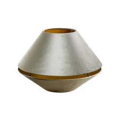 Double Abat-jour en Velours Vert avec Intérieur Or