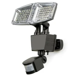 Double projecteur LED mural avec détecteur de mouvements