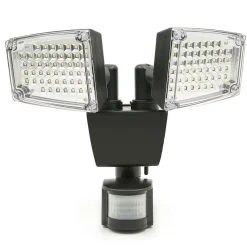 Double projecteur LED mural avec détecteur de mouvements