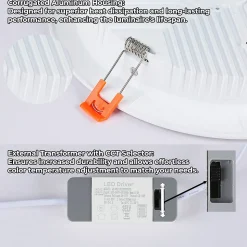 Downlight LED circulaire encastrable 25W découpe 190mm 115 lmW IP20 CCT sélectionnable 3000K4000K6000K