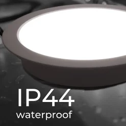 Downlight LED encastrable 40W IP44 3 teintes sélectionnables 135 lmW découpe 200 220mm avec driver Lifud