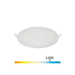 Downlight LED encastrable rond 20W 6400K 1500lm blanc Lumeco 31565