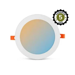 Downlight LED Encastrable - 190mm - 15W - CCT 3K/4K/6K - Dimmable - Blanc