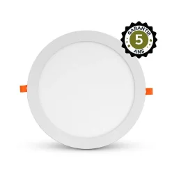 Downlight LED Rond 300mm - 24W - Blanc Chaud 3000K - Alu/PC - Garantie 5 ans